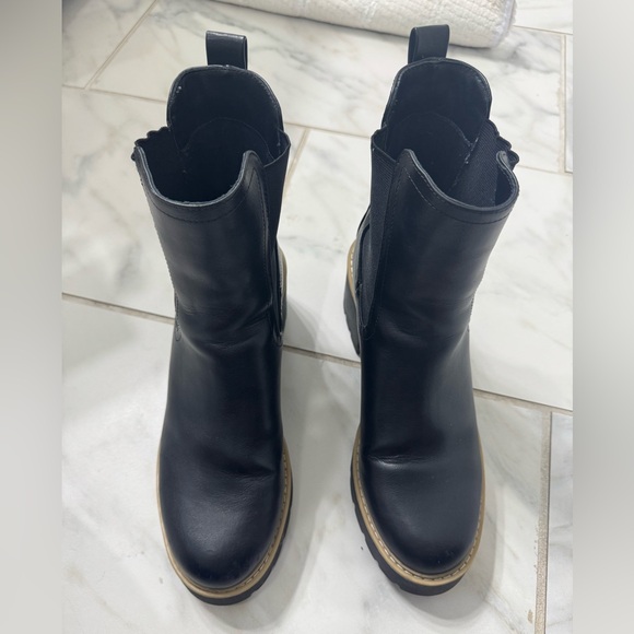 DV‎ Dolce Vita Black Leather Ankle Boots - Picture 4 of 7